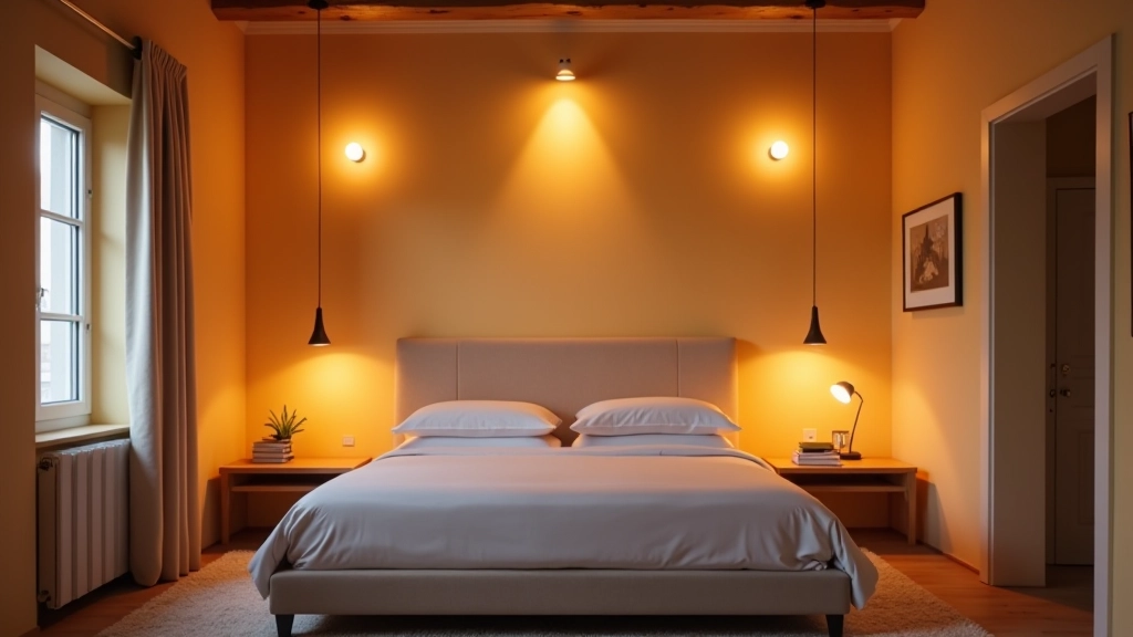 Installazione di luci intelligenti in camera da letto