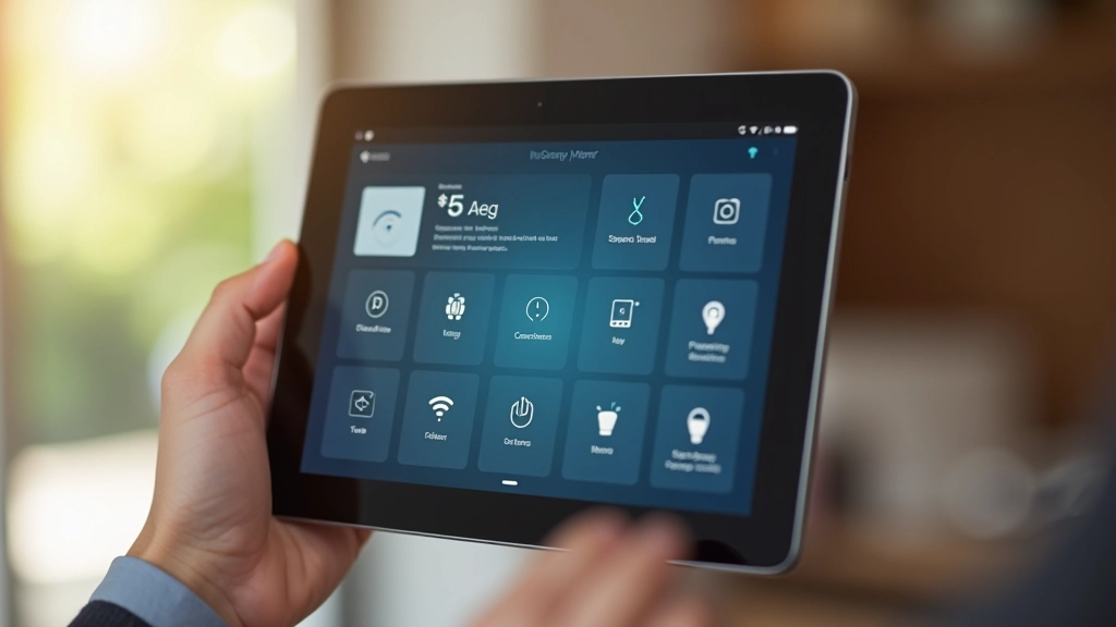 Pannello di controllo domotica su tablet