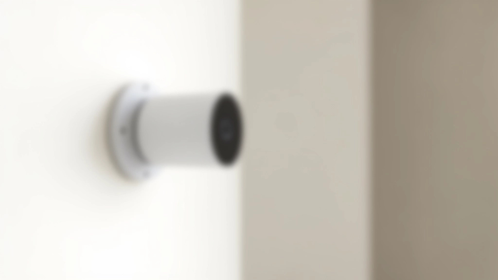Sistema di sicurezza con telecamera smart montato su parete