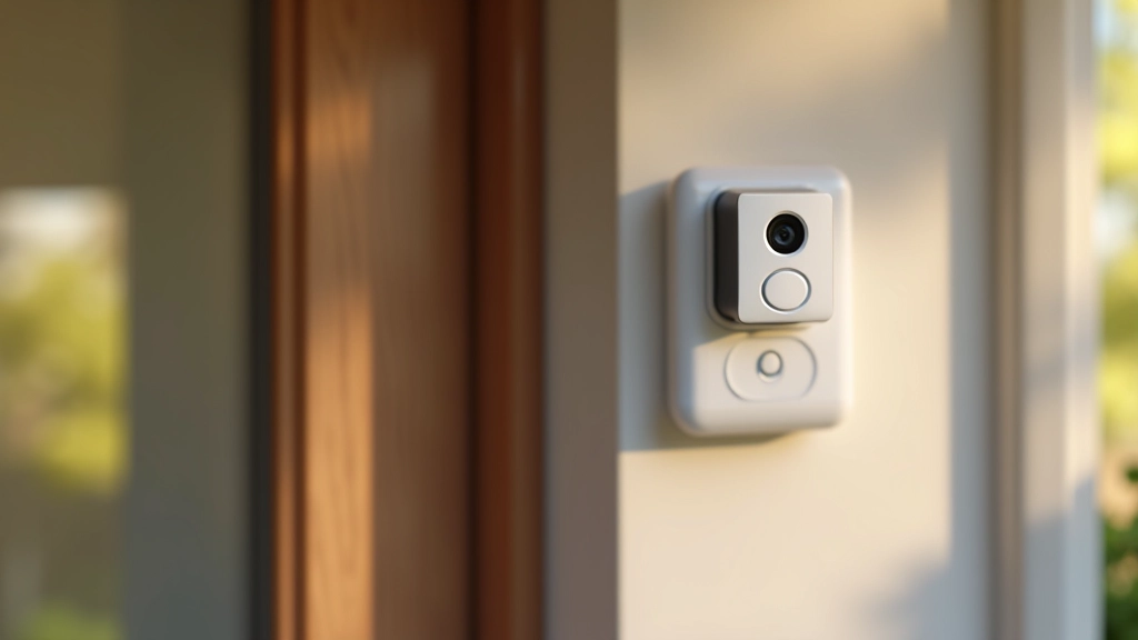 Telecamera di sicurezza intelligente montata all'interno di casa moderna con tecnologia di controllo remoto